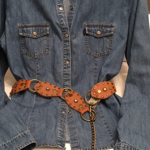 Genuine leather belt. New with tags - Picture 1 of 6